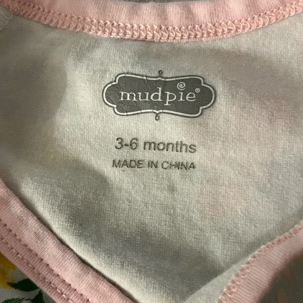 Mud Pie Floral Sleeper 3-6 months - Picture 3 of 3